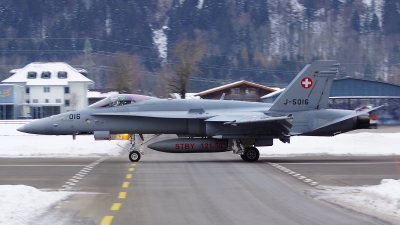 Photo ID 113613 by Lukas Kinneswenger. Switzerland Air Force McDonnell Douglas F A 18C Hornet, J 5016