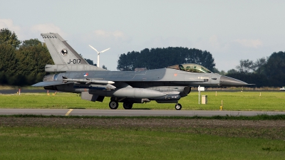 Photo ID 114458 by Jan Eenling. Netherlands Air Force General Dynamics F 16AM Fighting Falcon, J 017