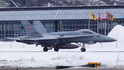 Photo ID 116626 by Lukas Kinneswenger. Switzerland Air Force McDonnell Douglas F A 18C Hornet, J 5015