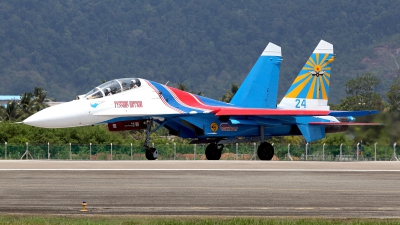 Photo ID 116849 by Carl Brent. Russia Air Force Sukhoi Su 27UB, 24 BLUE
