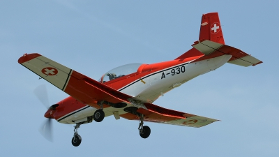 Photo ID 117532 by Martin Thoeni - Powerplanes. Switzerland Air Force Pilatus NCPC 7 Turbo Trainer, A 930