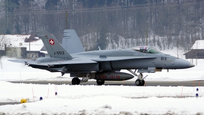 Photo ID 118590 by Lukas Kinneswenger. Switzerland Air Force McDonnell Douglas F A 18C Hornet, J 5013