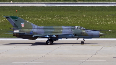 Photo ID 120830 by Chris Lofting. Croatia Air Force Mikoyan Gurevich MiG 21bisD, 116