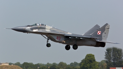 Photo ID 124249 by Doug MacDonald. Poland Air Force Mikoyan Gurevich MiG 29A 9 12A, 83