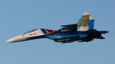 Photo ID 125500 by Lukas Kinneswenger. Russia Air Force Sukhoi Su 27UB, 20 BLUE