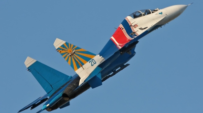 Photo ID 125407 by Jan Suchanek. Russia Air Force Sukhoi Su 27UB, 20 BLUE
