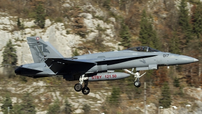 Photo ID 126351 by Thomas Ziegler - Aviation-Media. Switzerland Air Force McDonnell Douglas F A 18C Hornet, J 5017