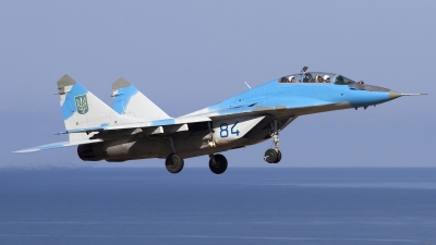 Photo ID 129185 by Chris Lofting. Ukraine Air Force Mikoyan Gurevich MiG 29UB 9 51,  
