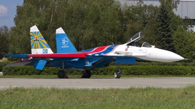 Photo ID 129323 by Chris Lofting. Russia Air Force Sukhoi Su 27, 08 BLUE