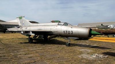 Photo ID 129469 by Chris Albutt. Slovakia Air Force Mikoyan Gurevich MiG 21R, 1703