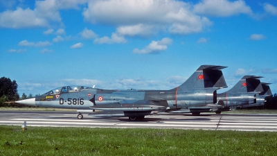 Photo ID 130139 by Eric Tammer. T rkiye Air Force Lockheed TF 104G Starfighter, D 5816
