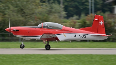 Photo ID 131785 by Martin Thoeni - Powerplanes. Switzerland Air Force Pilatus NCPC 7 Turbo Trainer, A 932