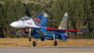 Photo ID 131723 by Niels Roman / VORTEX-images. Russia Air Force Sukhoi Su 27UB, 24 BLUE