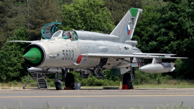Photo ID 131924 by Ron Kellenaers. Czech Republic Air Force Mikoyan Gurevich MiG 21MFN, 5603
