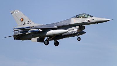 Photo ID 133089 by Niels Roman / VORTEX-images. Netherlands Air Force General Dynamics F 16AM Fighting Falcon, J 630