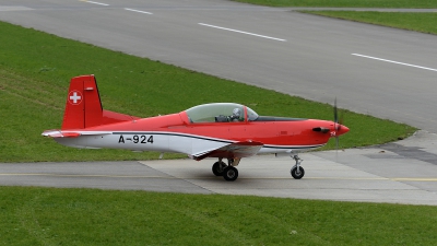 Photo ID 134603 by Martin Thoeni - Powerplanes. Switzerland Air Force Pilatus NCPC 7 Turbo Trainer, A 924