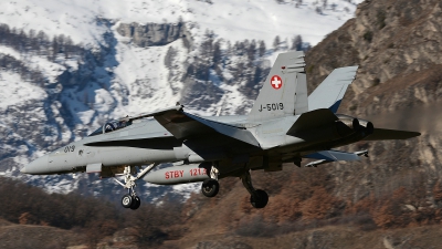 Photo ID 135320 by Martin Thoeni - Powerplanes. Switzerland Air Force McDonnell Douglas F A 18C Hornet, J 5019