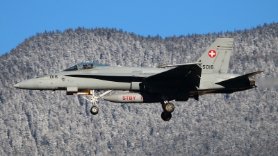Photo ID 135502 by Ludwig Isch. Switzerland Air Force McDonnell Douglas F A 18C Hornet, J 5016