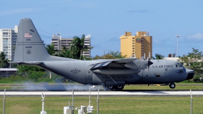 Photo ID 138124 by JUAN A RODRIGUEZ. USA Air Force Lockheed WC 130H Hercules L 382, 64 14861