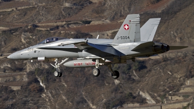 Photo ID 137459 by Niels Roman / VORTEX-images. Switzerland Air Force McDonnell Douglas F A 18C Hornet, J 5004