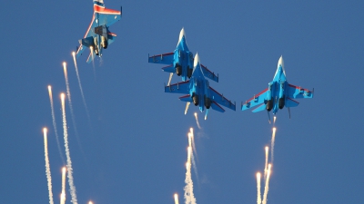 Photo ID 139410 by Maurice Kockro. Russia Air Force Sukhoi Su 27UB, 24 BLUE
