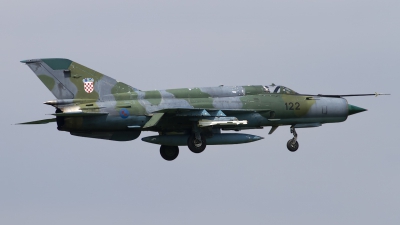Photo ID 139691 by Chris Lofting. Croatia Air Force Mikoyan Gurevich MiG 21bisD, 122