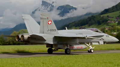 Photo ID 140109 by Sven Zimmermann. Switzerland Air Force McDonnell Douglas F A 18C Hornet, J 5009