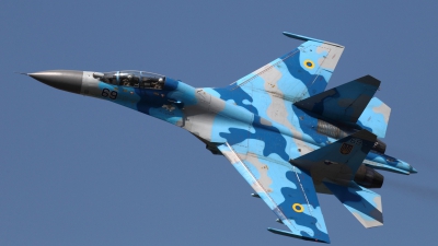 Photo ID 140308 by Dominic Maurer. Ukraine Air Force Sukhoi Su 27UB,  
