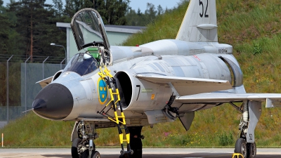 Photo ID 141143 by Carl Brent. Private Swedish Air Force Historic Flight Saab AJS37 Viggen, SE DXN