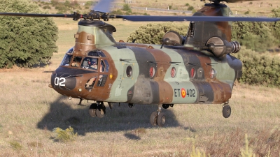 Photo ID 142317 by Rich Pittman. Spain Army Boeing Vertol CH 47D Chinook, HT 17 02
