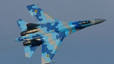 Photo ID 142827 by Lukas Kinneswenger. Ukraine Air Force Sukhoi Su 27P1M,  