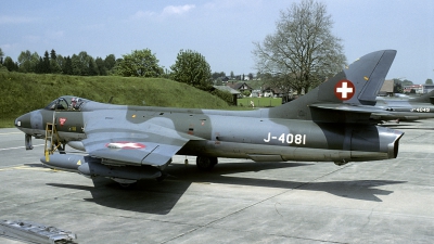 Photo ID 143904 by Joop de Groot. Switzerland Air Force Hawker Hunter F58, J 4081