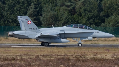 Photo ID 144049 by Rainer Mueller. Switzerland Air Force McDonnell Douglas F A 18D Hornet, J 5232
