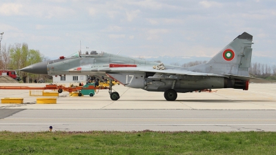 Photo ID 144370 by Stamatis Alipasalis. Bulgaria Air Force Mikoyan Gurevich MiG 29A 9 12A, 17