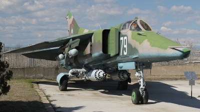 Photo ID 144409 by Stamatis Alipasalis. Bulgaria Air Force Mikoyan Gurevich MiG 23BN, 79