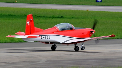 Photo ID 145341 by Martin Thoeni - Powerplanes. Switzerland Air Force Pilatus NCPC 7 Turbo Trainer, A 935