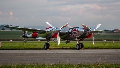 Photo ID 145986 by Luca Bani. Private Red Bull Lockheed P 38L Lightning, N25Y