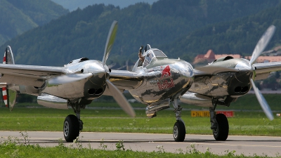 Photo ID 146407 by Chris Hauser. Private Red Bull Lockheed P 38L Lightning, N25Y