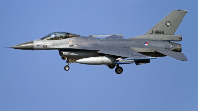 Photo ID 146894 by Niels Roman / VORTEX-images. Netherlands Air Force General Dynamics F 16AM Fighting Falcon, J 866