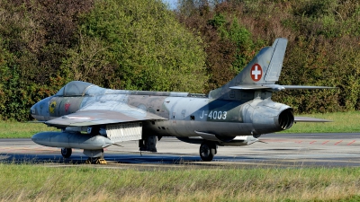Photo ID 150292 by Martin Thoeni - Powerplanes. Switzerland Air Force Hawker Hunter F58, J 4003