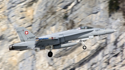 Photo ID 151148 by Joop de Groot. Switzerland Air Force McDonnell Douglas F A 18C Hornet, J 5007