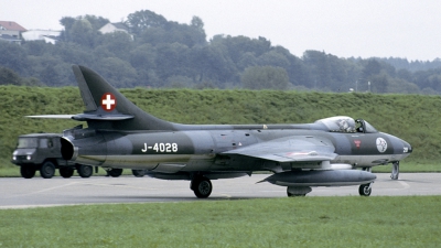 Photo ID 154048 by Joop de Groot. Switzerland Air Force Hawker Hunter F58, J 4028