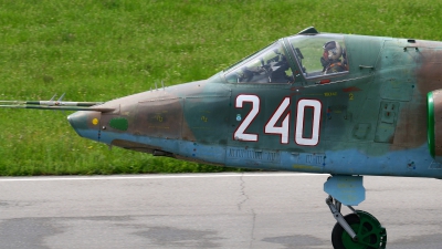 Photo ID 154726 by Alexander Mladenov. Bulgaria Air Force Sukhoi Su 25K, 240