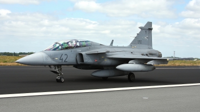 Photo ID 155509 by Rainer Mueller. Hungary Air Force Saab JAS 39D Gripen, 42