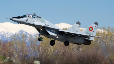 Photo ID 155776 by Anton Balakchiev. Bulgaria Air Force Mikoyan Gurevich MiG 29UB 9 51, 33