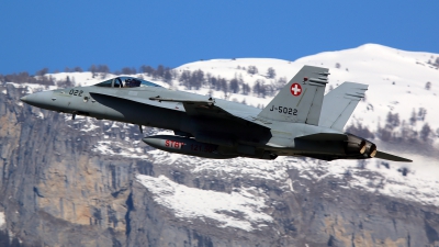Photo ID 156505 by Ludwig Isch. Switzerland Air Force McDonnell Douglas F A 18C Hornet, J 5022