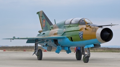 Photo ID 156867 by Alexandru Chirila. Romania Air Force Mikoyan Gurevich MiG 21UM Lancer B, 176
