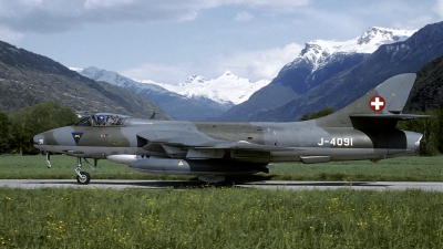 Photo ID 157205 by Joop de Groot. Switzerland Air Force Hawker Hunter F58, J 4091