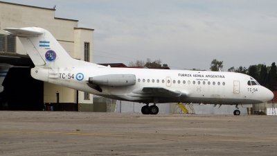 Photo ID 159238 by Martin Kubo. Argentina Air Force Fokker F 28 1000C Fellowship, TC 54