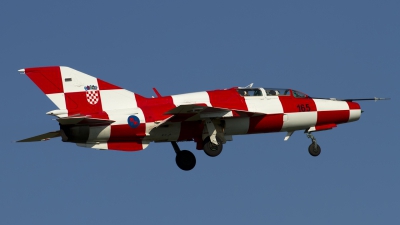 Photo ID 161019 by Chris Lofting. Croatia Air Force Mikoyan Gurevich MiG 21UMD, 165